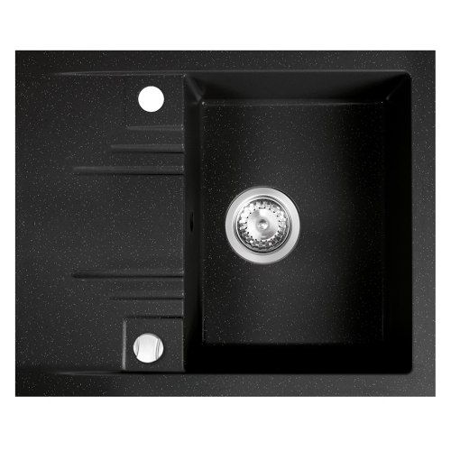 FDESIGN CARIOCA zlewozmywak granitowy, grafit shine 58cm