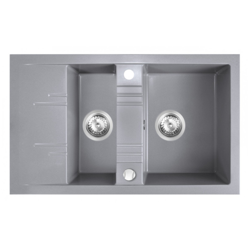 FDESIGN CARIOCA zlewozmywak granitowy, szary 79cm