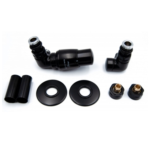 VARIO TERM VISION ALL IN ONE zestaw termostatyczny lewy, PEX, czarny mat