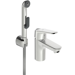 ORAS VEGA bateria umywalkowa z rączką natrysku Bidetta, chrom 