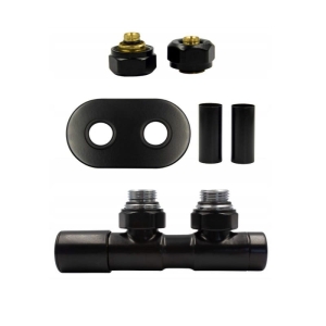 VARIO TERM Zestaw regulacyjny TWINS ALL IN ONE lewy PEX - czarny mat