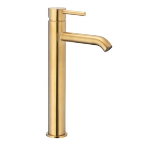 KFA MOZA bateria umywalkowa nablatowa, złota