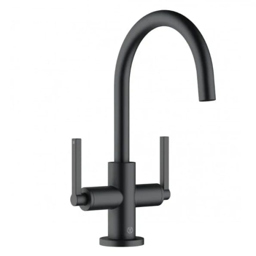 KLUDI NOVA FONTE bateria umywalkowa stojąca, czarna