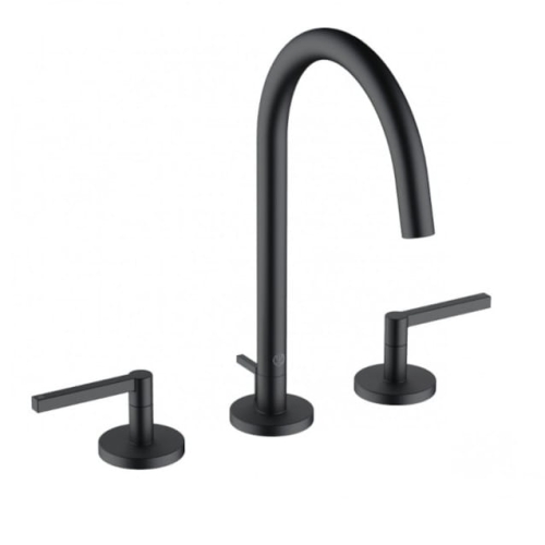 KLUDI NOVA FONTE bateria umywalkowa stojąca, czarna