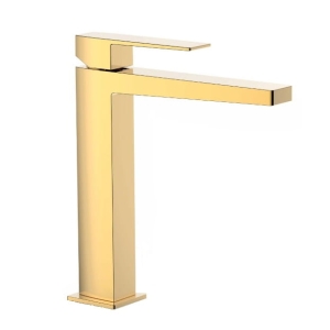 TRES SLIM EXCLUSIVE bateria umywalkowa stojąca, złota