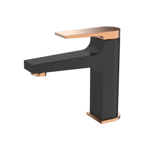 INVENA MIDNIGHT TREND bateria umywalkowa stojąca, czarna