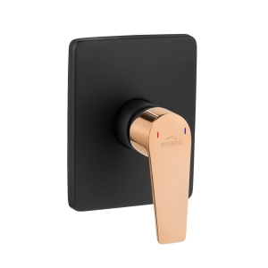 INVENA MIDNIGHT TREND bateria natryskowa podtynkowa, czarna