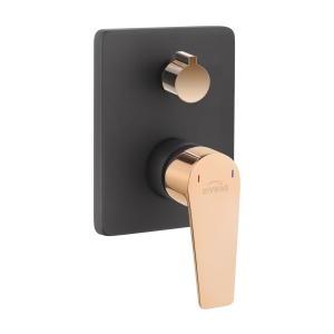 INVENA MIDNIGHT TREND bateria wannowo- natryskowa podtynkowa, czarna
