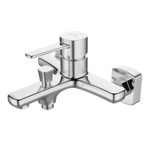 INVENA GLAMOUR bateria wannowo-natryskowa naścienna, chrom