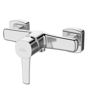 INVENA GLAMOUR bateria natryskowa naścienna, chrom