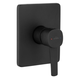 INVENA GLAMOUR bateria natryskowa podtynkowa, czarna