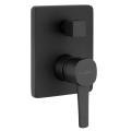 INVENA GLAMOUR bateria natryskowa podtynkowa, czarna