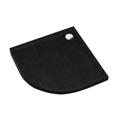 SCHEDPOL CERTUS BLACK STONE 80x80x4,5 brodzik półokrągły