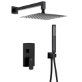 KFA MOKAIT zestaw natryskowy z deszczownicą, czarny