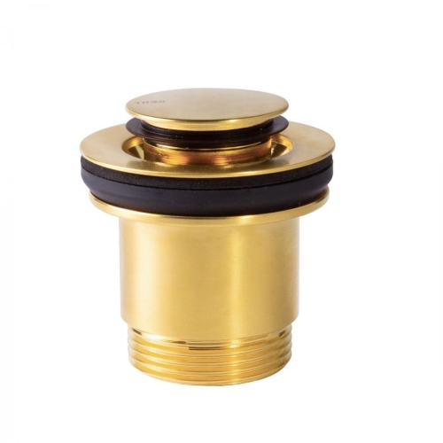 TRES spust umywalkowy, złoty