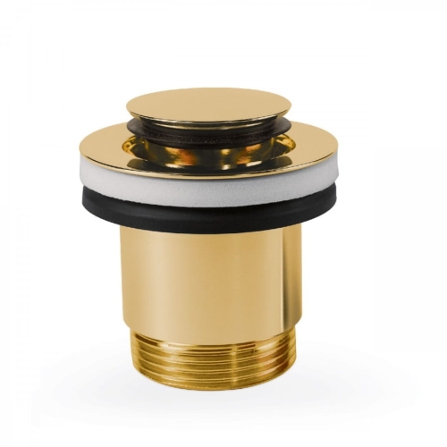 TRES spust umywalkowy, złoty