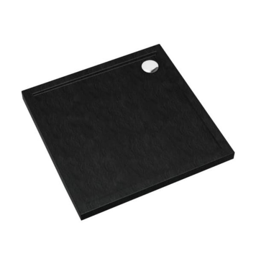 SCHEDPOL CERTUS BLACK STONE 80x80x4,5 brodzik kwadratowy