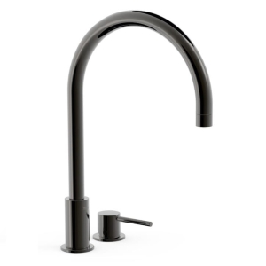 TRES STUDY EXCLUSIVE bateria umywalkowa nablatowa stojąca, czerń metalizowana