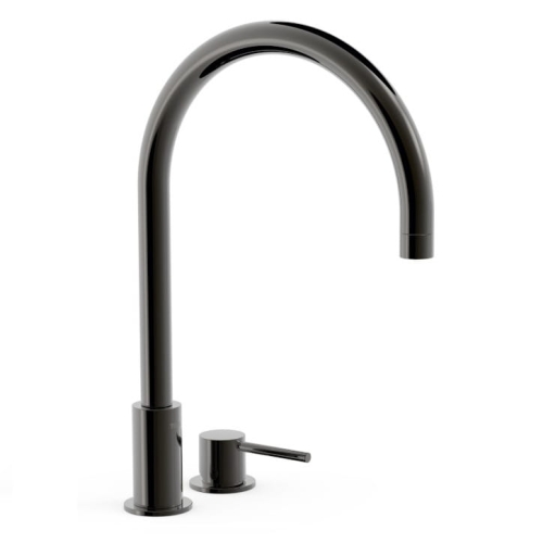 TRES STUDY EXCLUSIVE bateria umywalkowa nablatowa stojąca, czerń metalizowana