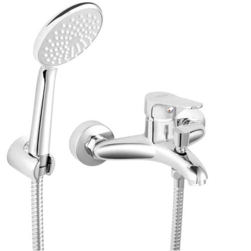 FERRO ISSO bateria wannowo-natryskowa naścienna, chrom