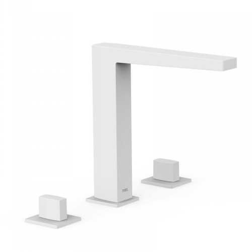 TRES SLIM EXCLUSIVE bateria umywalkowa stojąca, biały mat