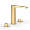 TRES SLIM EXCLUSIVE bateria umywalkowa stojąca,  24-k złoto matowe