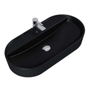 ELITA BABETTE umywalka nablatowa 80 cm, black matt 