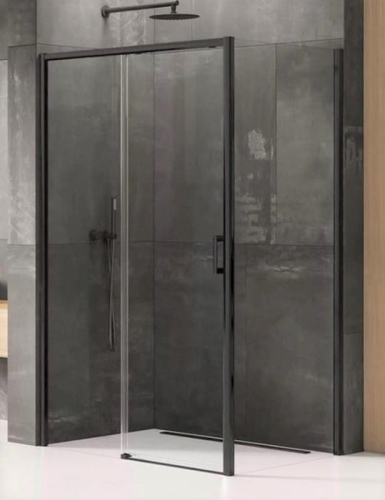 NEW TRENDY PRIME BLACK 110x80 cm kabina prostokątna, szkło transparentne