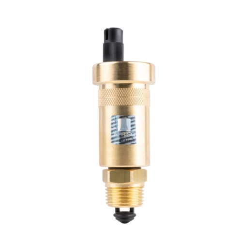 AFRISO Odpowietrznik automatyczny pionowy PrimoVent G3/8" z Aquastop i zaworem stopowym R1/2"