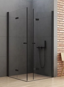 NEW TRENDY NEW SOLEO BLACK 70x80 cm kabina prostokątna, szkło transparentne
