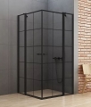 NEW TRENDY NEW SOLEO BLACK 90x90 cm kabina kwadratowa, szkło transparentne
