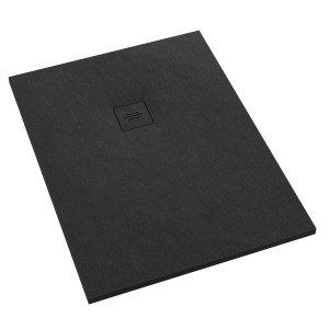SCHEDLINE PROTOS BLACK STONE 90x120 brodzik prostokątny, czarna struktura