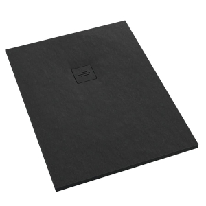SCHEDLINE PROTOS BLACK STONE 90x140 brodzik prostokątny, czarna struktura