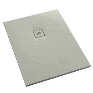 SCHEDLINE PROTOS CEMENT STONE 90x120 brodzik prostokątny, cementowa struktura