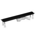 SCHEDLINE SLIGHT LINE BLACK odpływ liniowy do zabudowy płytkami, 800 mm