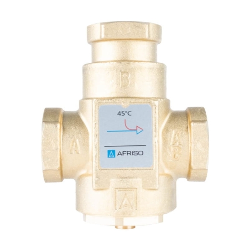 AFRISO   Zawór temperaturowy ATV 333, DN25, Rp1", kvs 9, 45°C