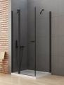 NEW TRENDY NEW SOLEO BLACK 110x110 cm kabina kwadratowa, szkło transparentne