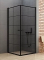 NEW TRENDY NEW SOLEO BLACK 90x90 cm kabina kwadratowa, szkło transparentne