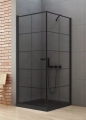 NEW TRENDY NEW SOLEO BLACK 90x90 cm kabina kwadratowa, szkło transparentne