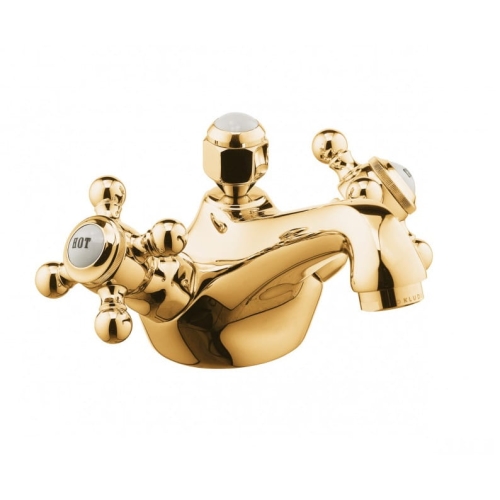 KLUDI 1926 bateria umywalkowa stojąca, złota