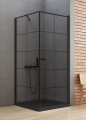 NEW TRENDY NEW SOLEO BLACK 90x90 cm kabina kwadratowa, szkło transparentne
