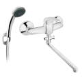 FERRO BASIC bateria wannowo-natryskowa naścienna, chrom
