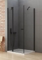 NEW TRENDY NEW SOLEO BLACK 120x80 cm kabina prostokątna, szkło transparentne
