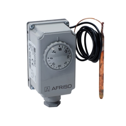 AFRISO   Termostat zanurzeniowy TC2, 0-90C, kapilara 1000 mm