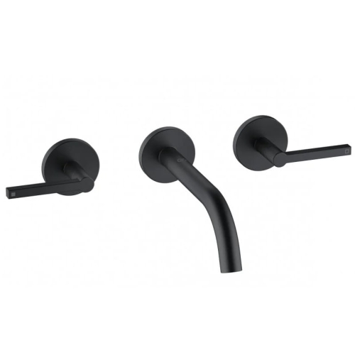 KLUDI NOVA FONTE bateria umywalkowa naścienna, czarny mat