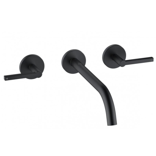 KLUDI NOVA FONTE bateria umywalkowa naścienna, czarny mat