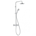 KLUDI LOGO zestaw natryskowy z baterią termostatyczną i deszczownicą, chrom