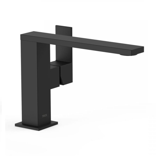 TRES CUADRO EXCLUSIVE bateria umywalkowa stojąca, czarny mat