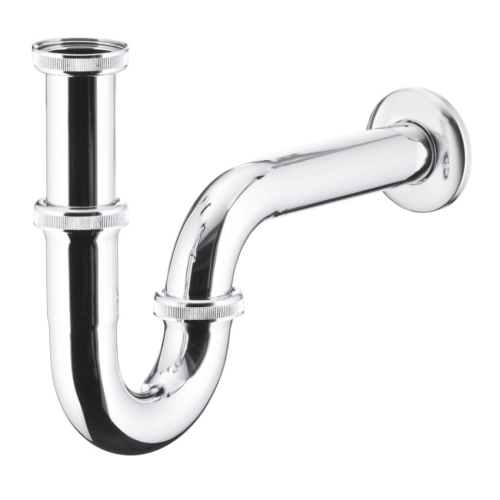 KFA syfon umywalkowy rurowy, chrom
