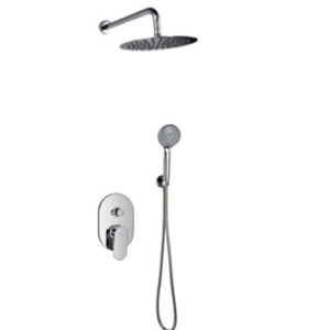 VALVEX DIONE zestaw natryskowy z baterią i deszczownicą, chrom